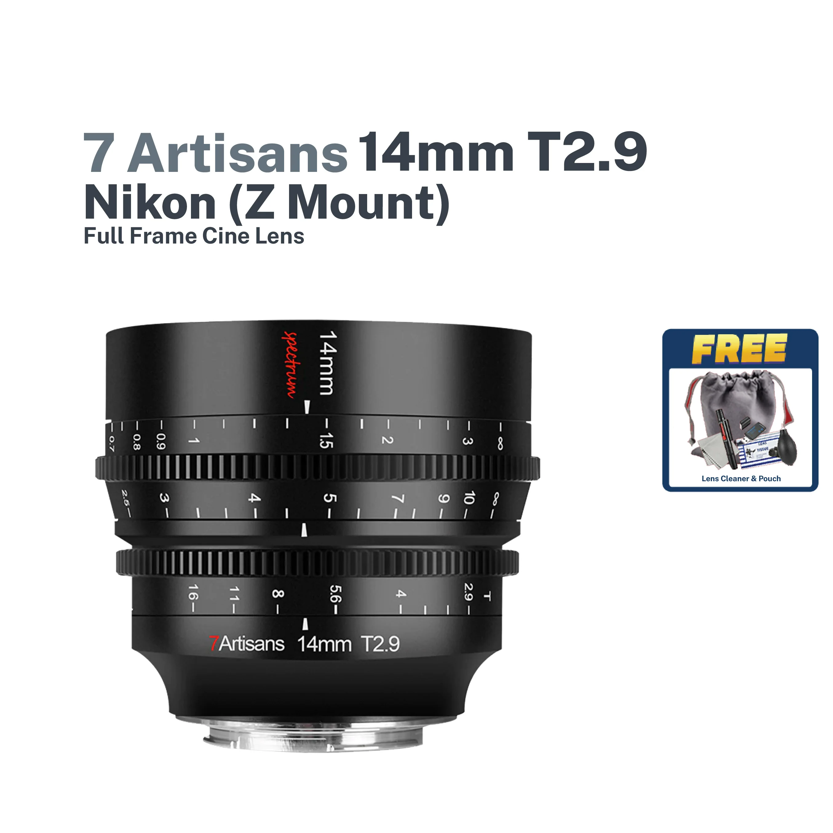 7Artisans 14mm T2.9 Full Frame Cine Lens - Image 8