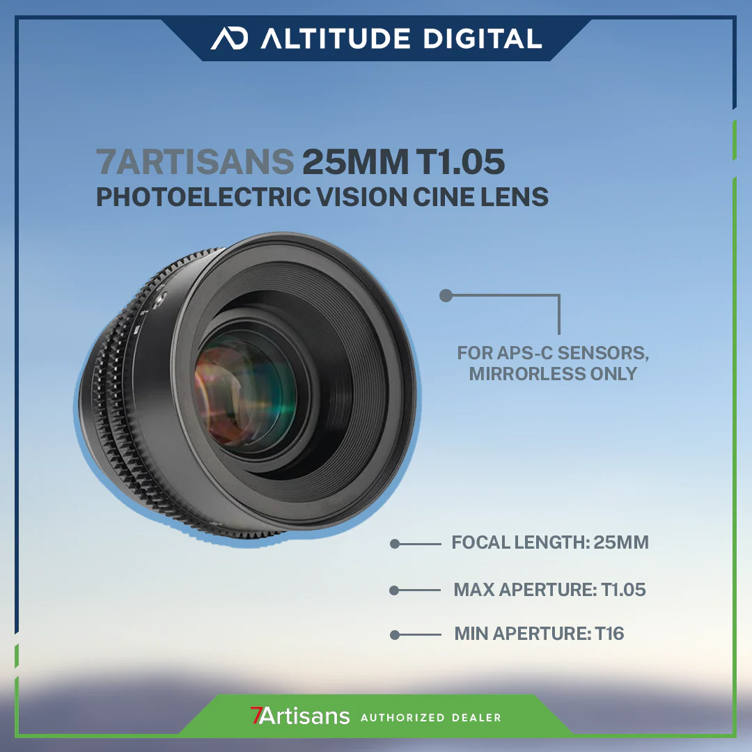 7Artisans Photoelectric 25mm T1.05 Vision Cine Lens - Image 4