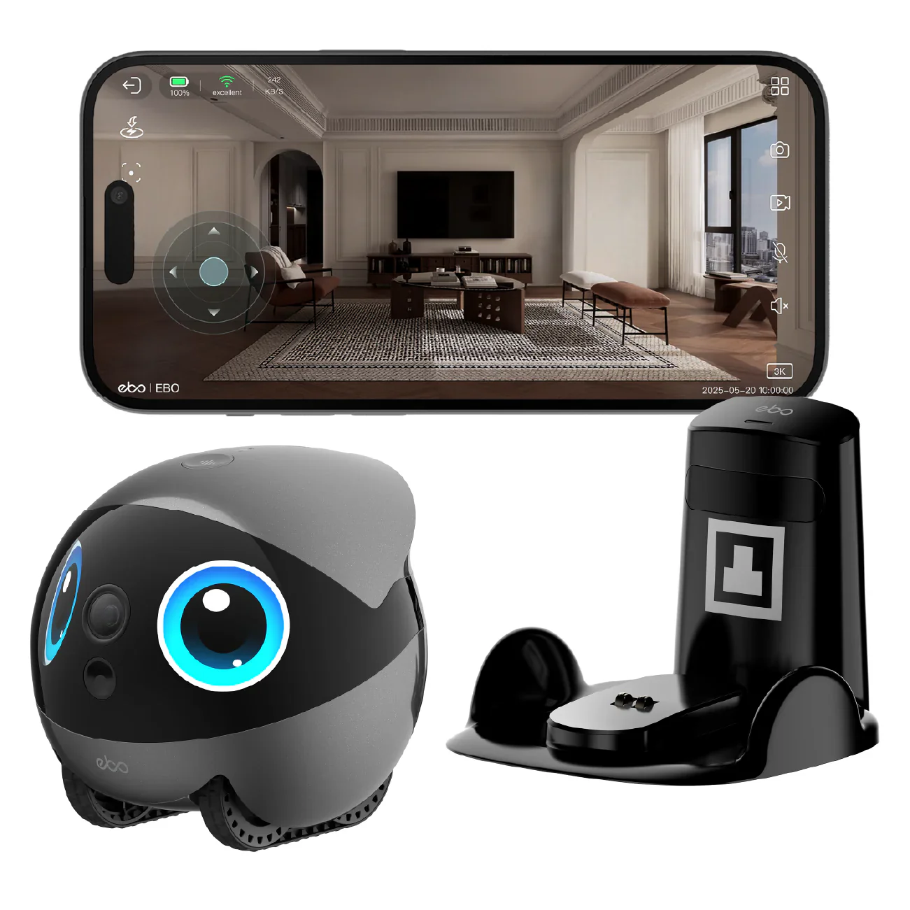 Enabot EBO Air 2 Plus FamilyBot Orbit Grey - Image 3