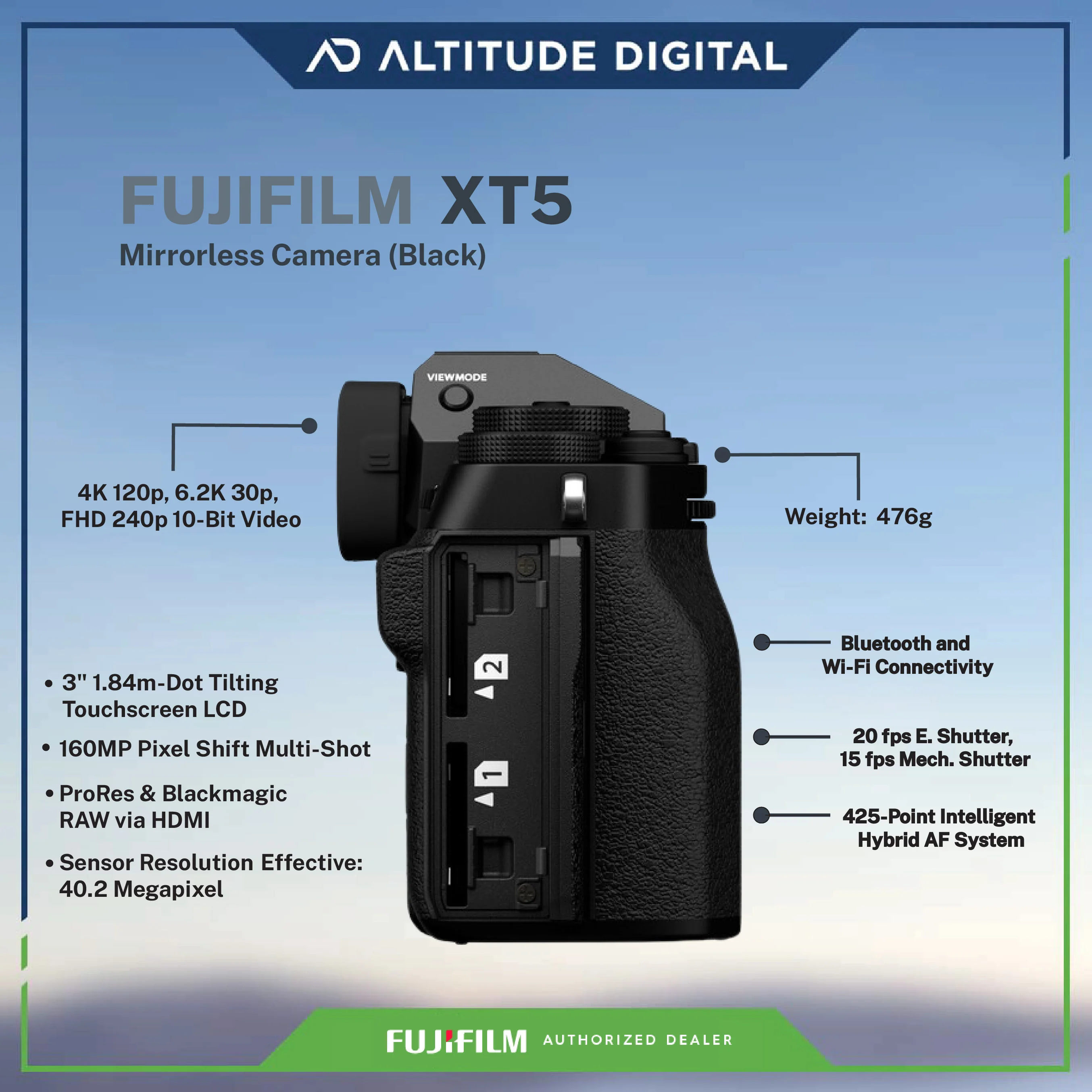 FUJIFILM X-T5 Mirrorless Camera - Image 9