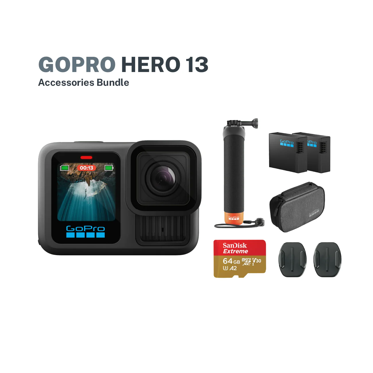 GoPro HERO13 Black + Accessories Bundle