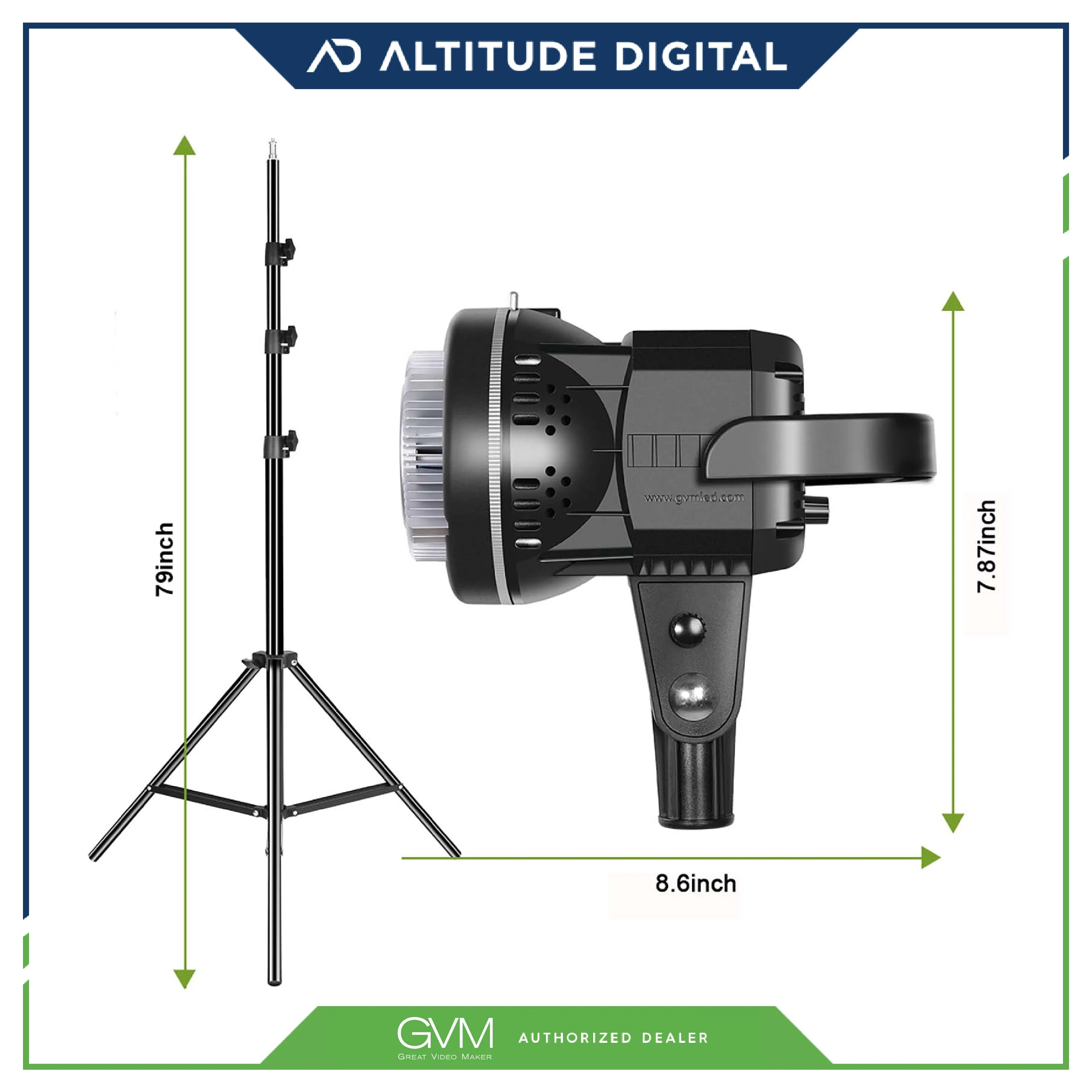 GVM P80S 80W High Power Led Lights - Image 9
