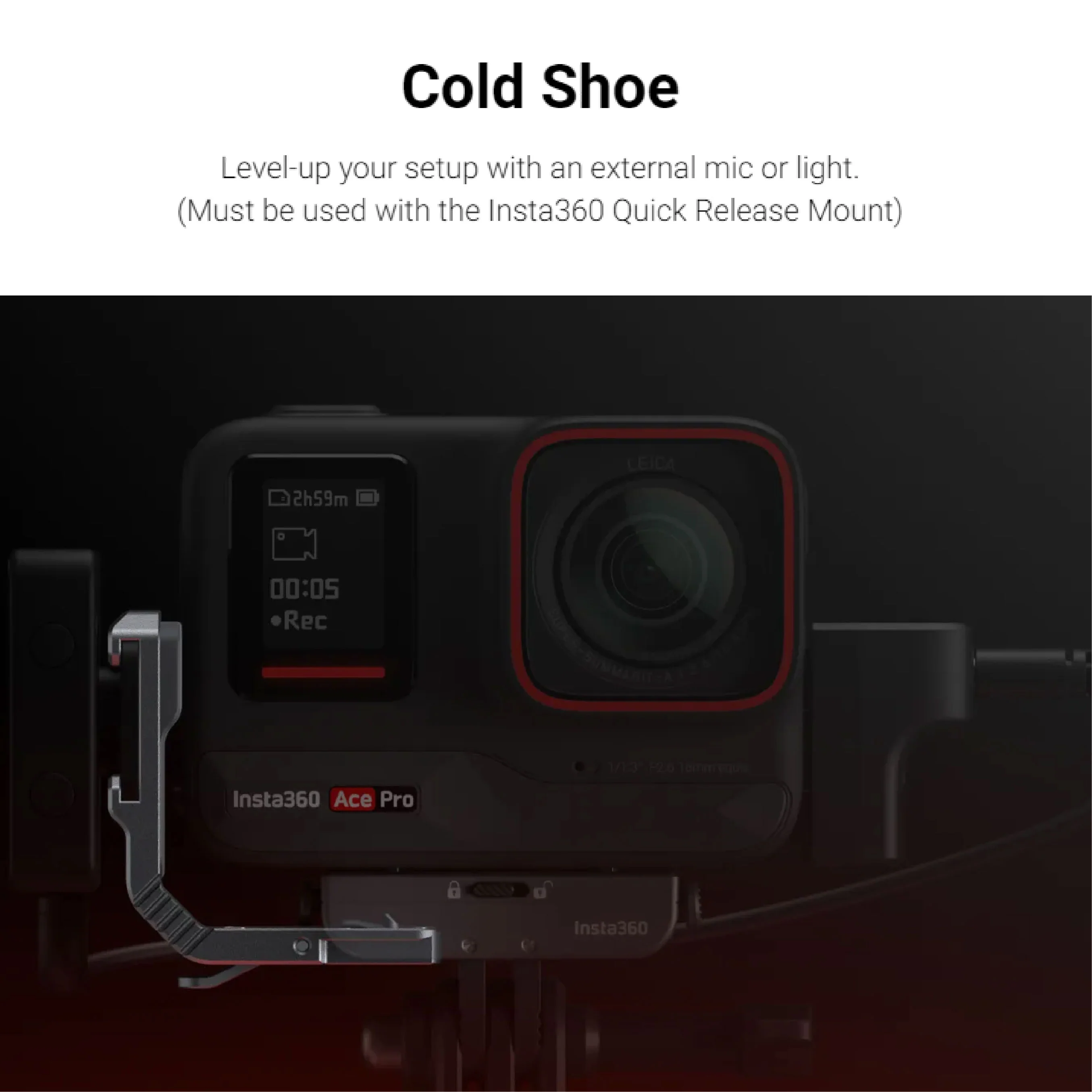 Insta360 Ace/Ace Pro/Ace Pro 2 Cold Shoe - Image 3