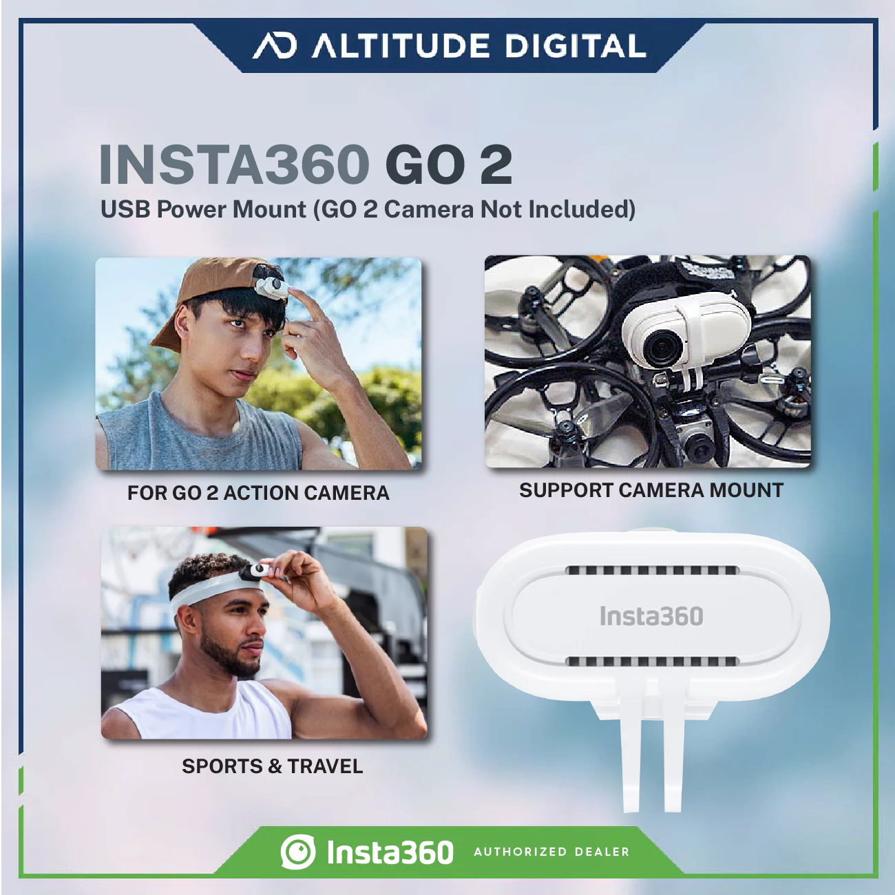 Insta360 GO 2 USB Power Mount - Image 4