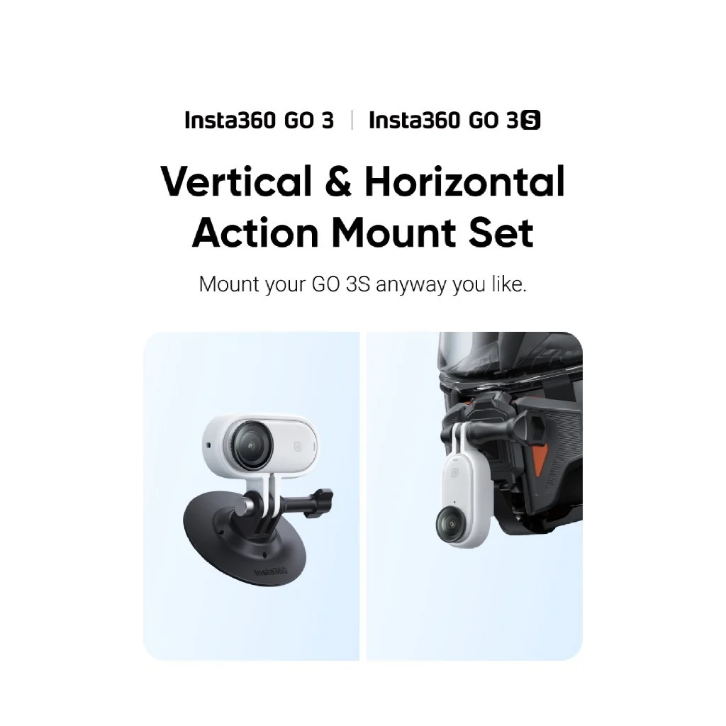 Insta360 GO 3/ GO 3S Vertical & Horizontal Action Mount Set - Image 3