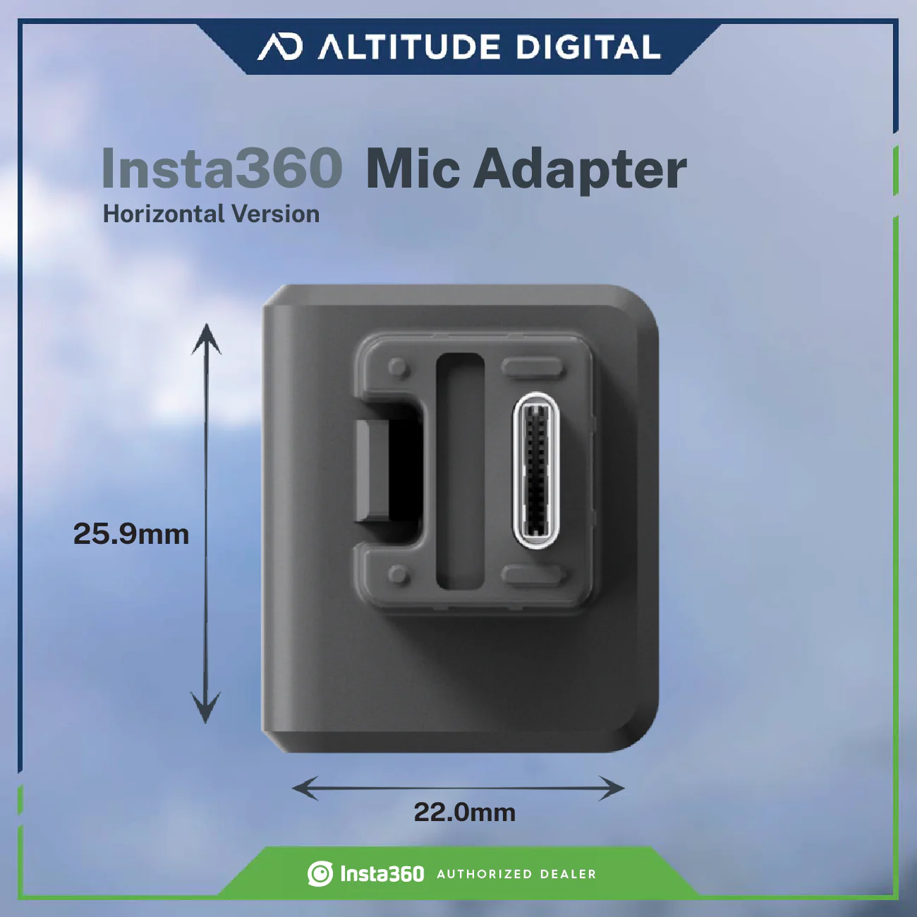 Insta360 ONE RS Mic Adapter (Horizontal Version) - Image 5