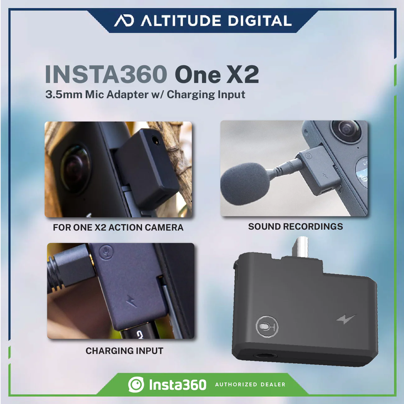 Insta360 ONE X2 Dual 3.5mm USB-C Adapter - Image 8