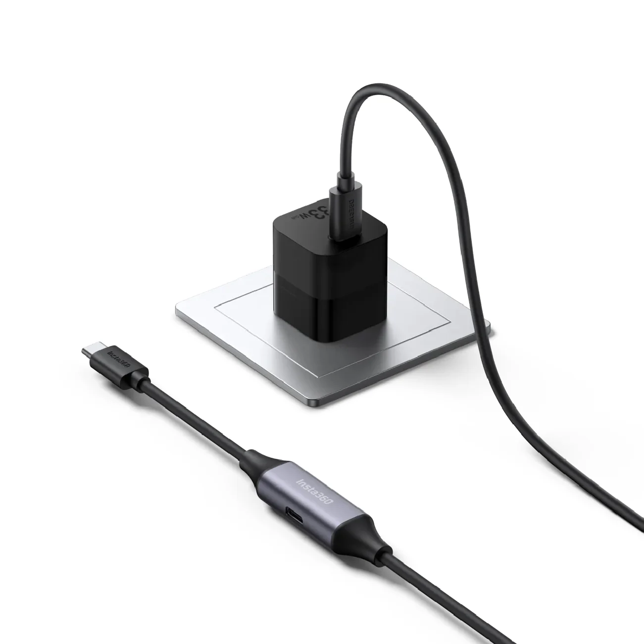 Insta360 Wave Y-Cable and Power Adapter - Image 2