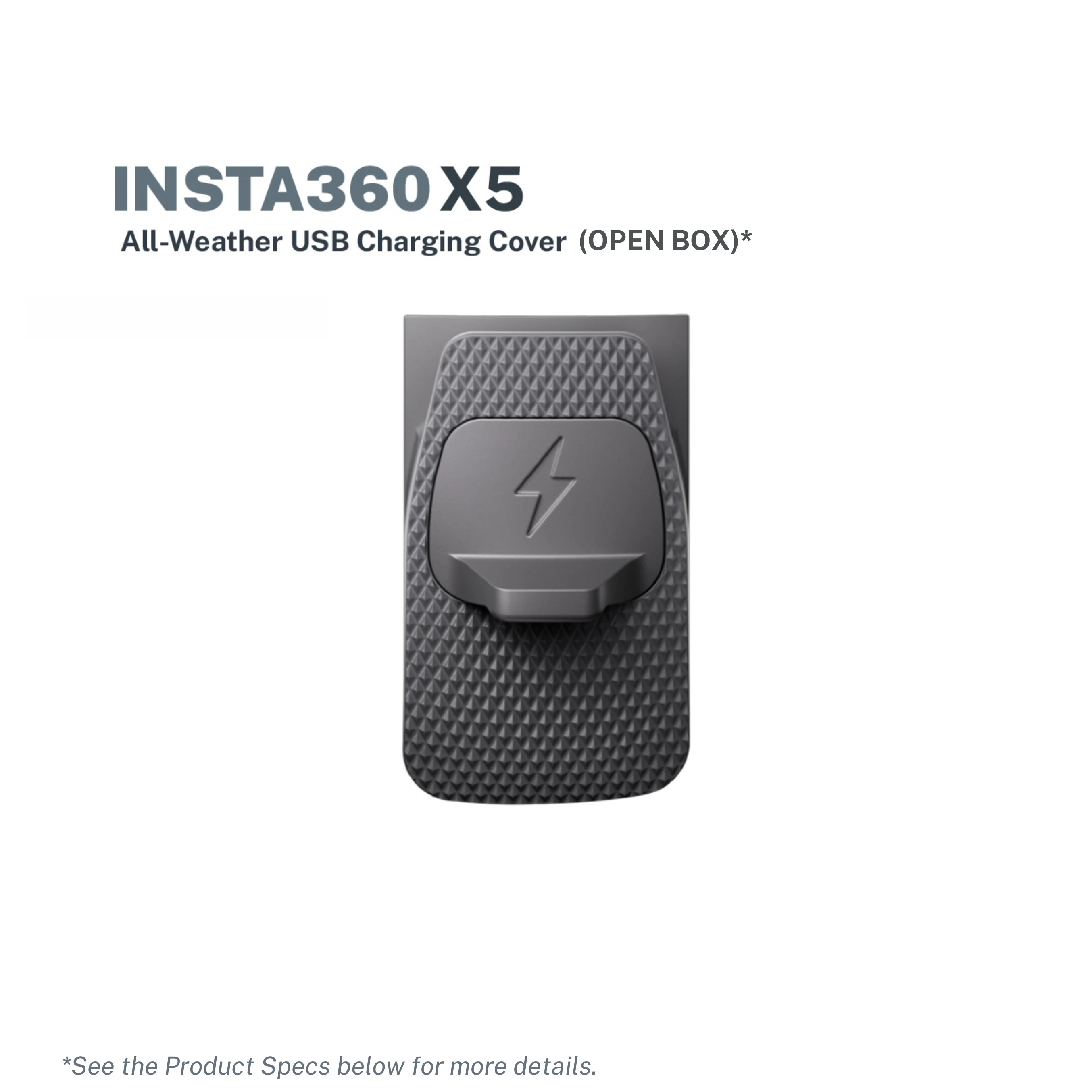Insta360 X5 All-Weather USB Charging Cover (Open Box)