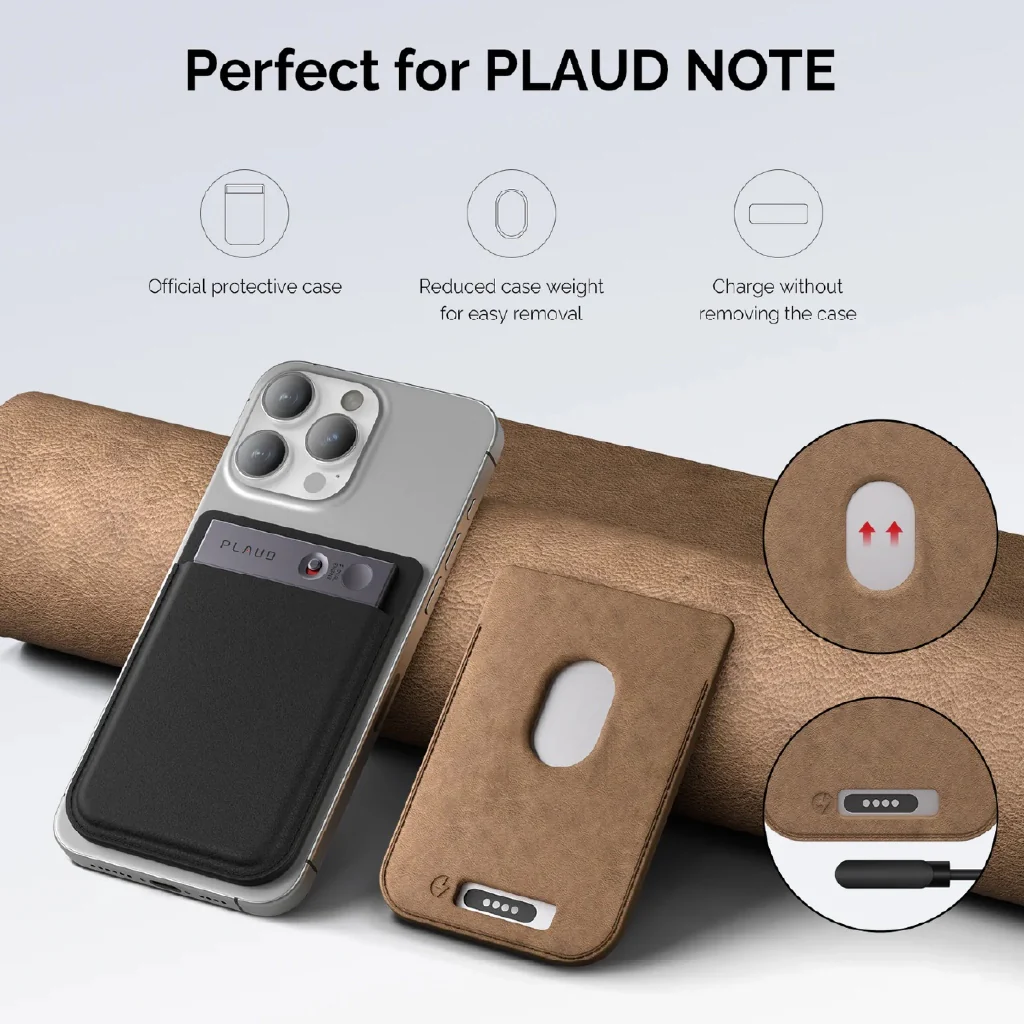 Plaud Note Magnetic Case- Brown - Image 4