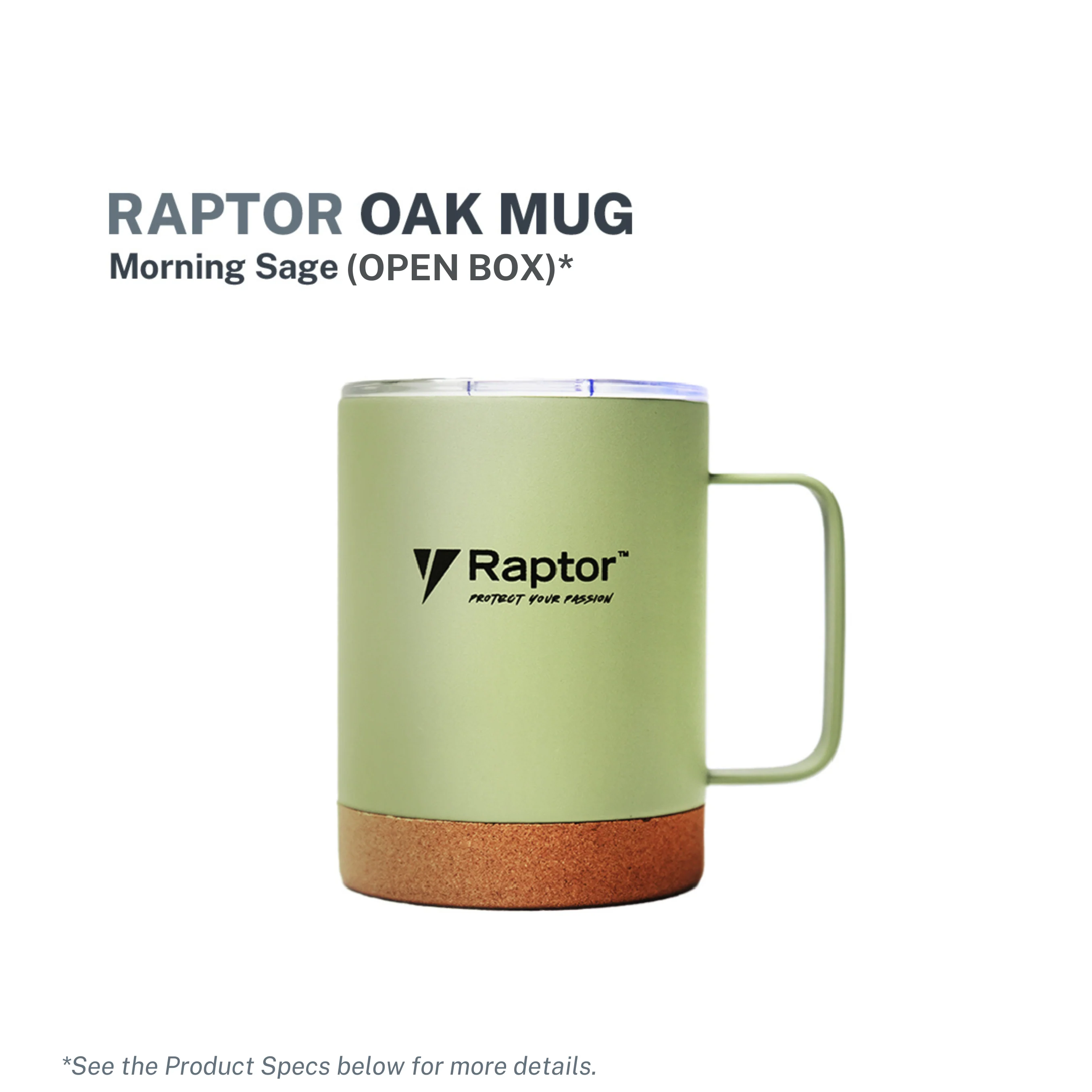 Raptor Drinkware Oak Mug 12oz Morning Sage - (Open Box)