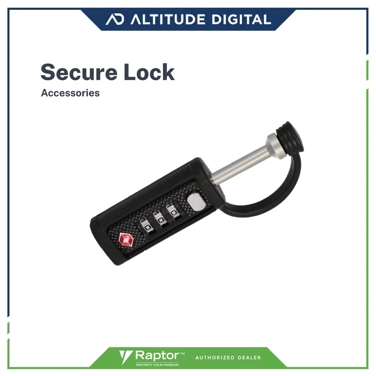 Raptor Case Accessory Secure Lock (Black) - Image 2