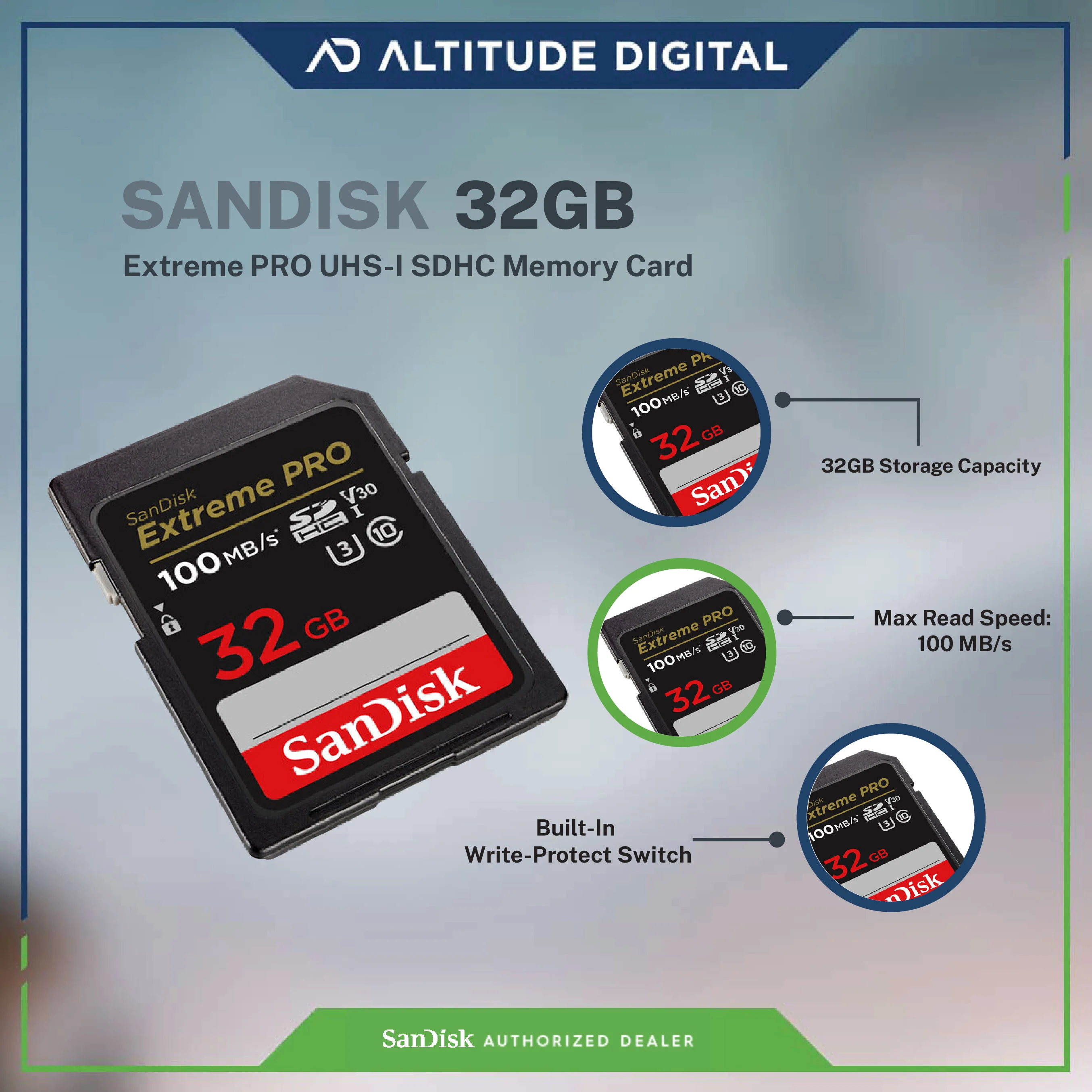 SanDisk Extreme Pro SDHC, SDXXO 32GB - Image 4