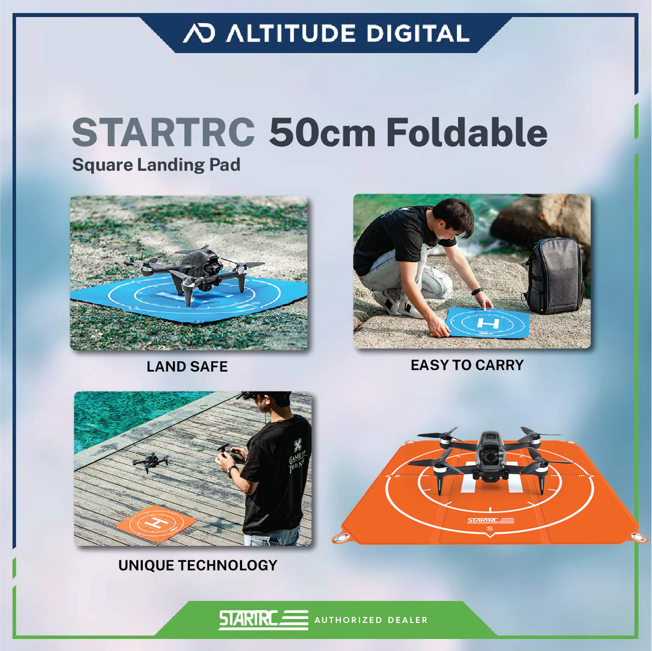 Startrc 50cm Foldable Square Landing Pad - Image 8