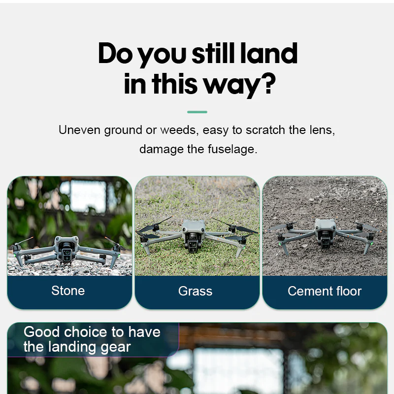 STARTRC Foldable Landing Gear for DJI Air 3 - Image 6