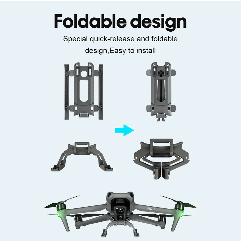 STARTRC Foldable Landing Gear for DJI Air 3 - Image 9