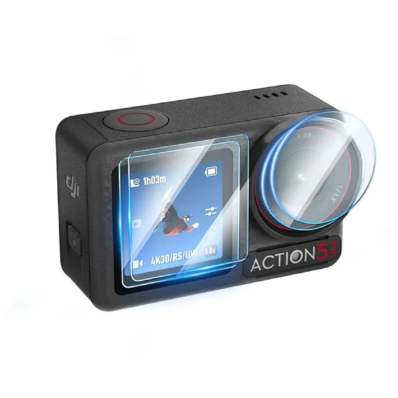 STARTRC HD Tempered Film for DJI Action 5 Pro 2 Sets/ Pack) - Image 3