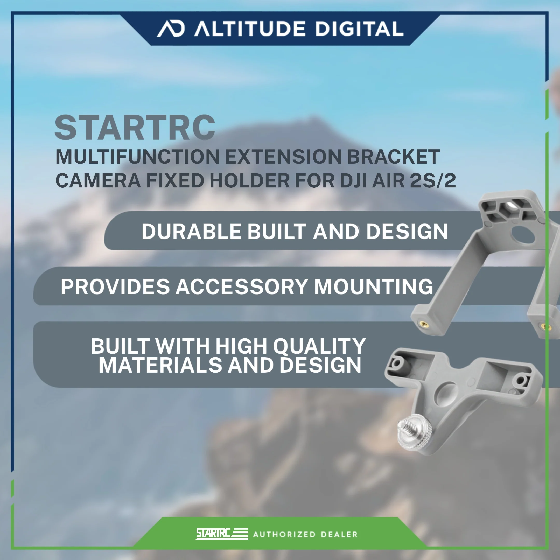 Startrc Multifunctional Extension Bracket Camera Mount Fixed Holder ( DJI 2S/Mavic Air 2) - Image 5