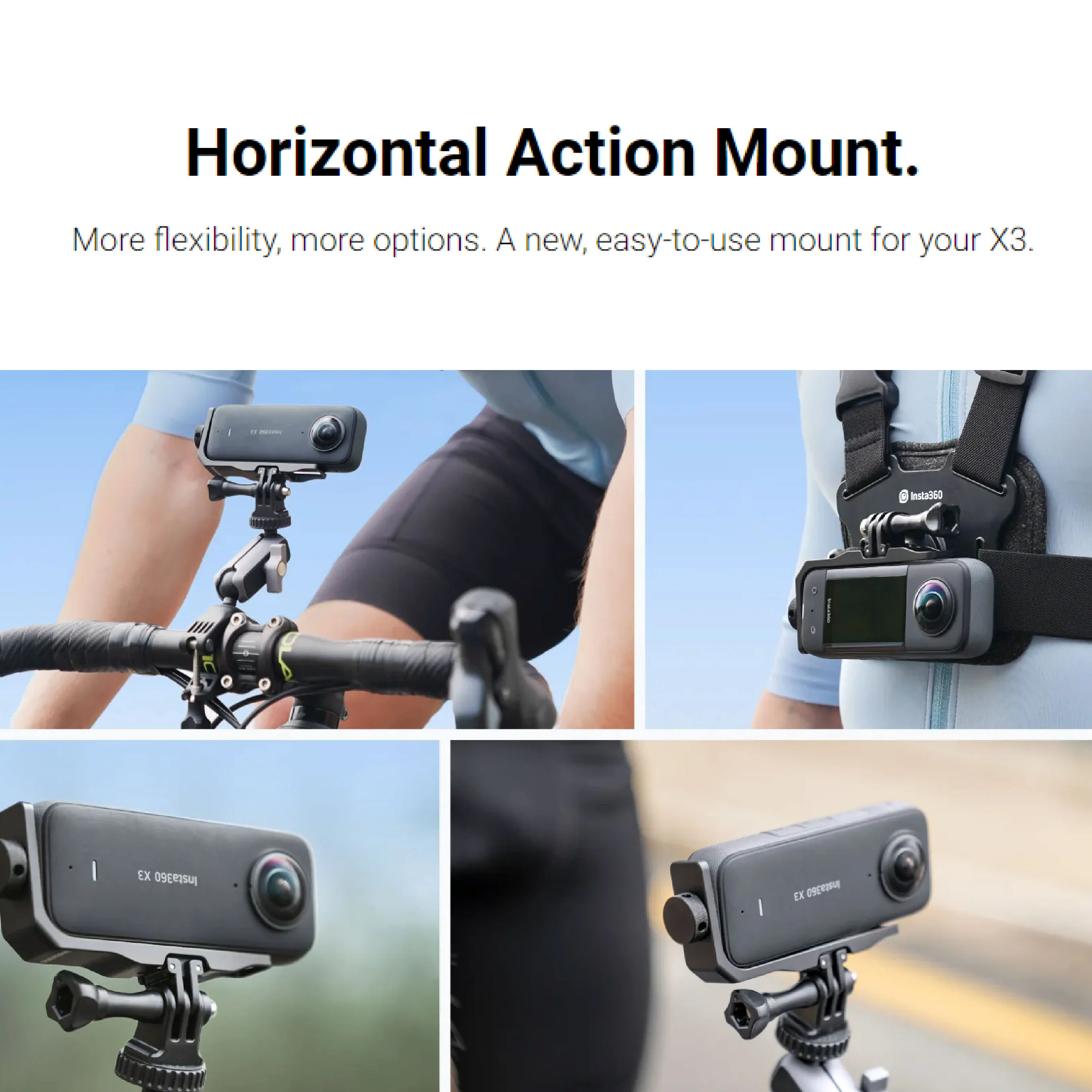 Insta360 X3 Horizontal Action Mount - Image 4