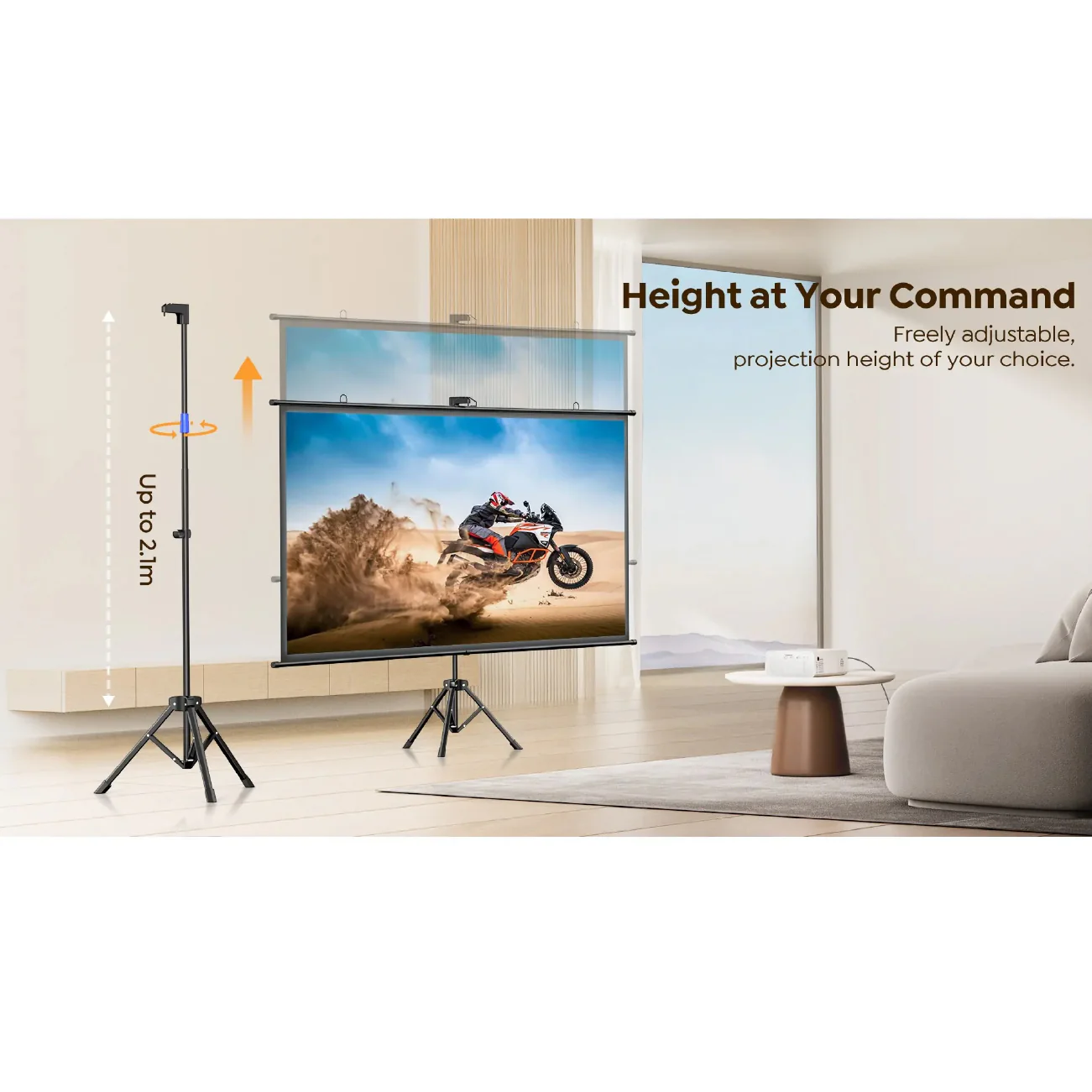 Yaber 84" Projector Screen - YS-84D - Image 2