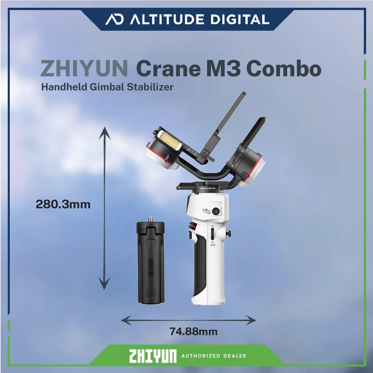 Zhiyun-Tech CRANE-M3 3-Axis Handheld Gimbal Stabilizer (Combo Kit) - Image 5